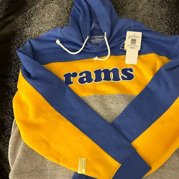 La Los Angeles Rams Women’s Hoodie Pullover Sweater new nwt M Medium - Picture 6 of 7